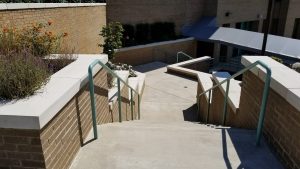 South Campus Stairs to Courtyard