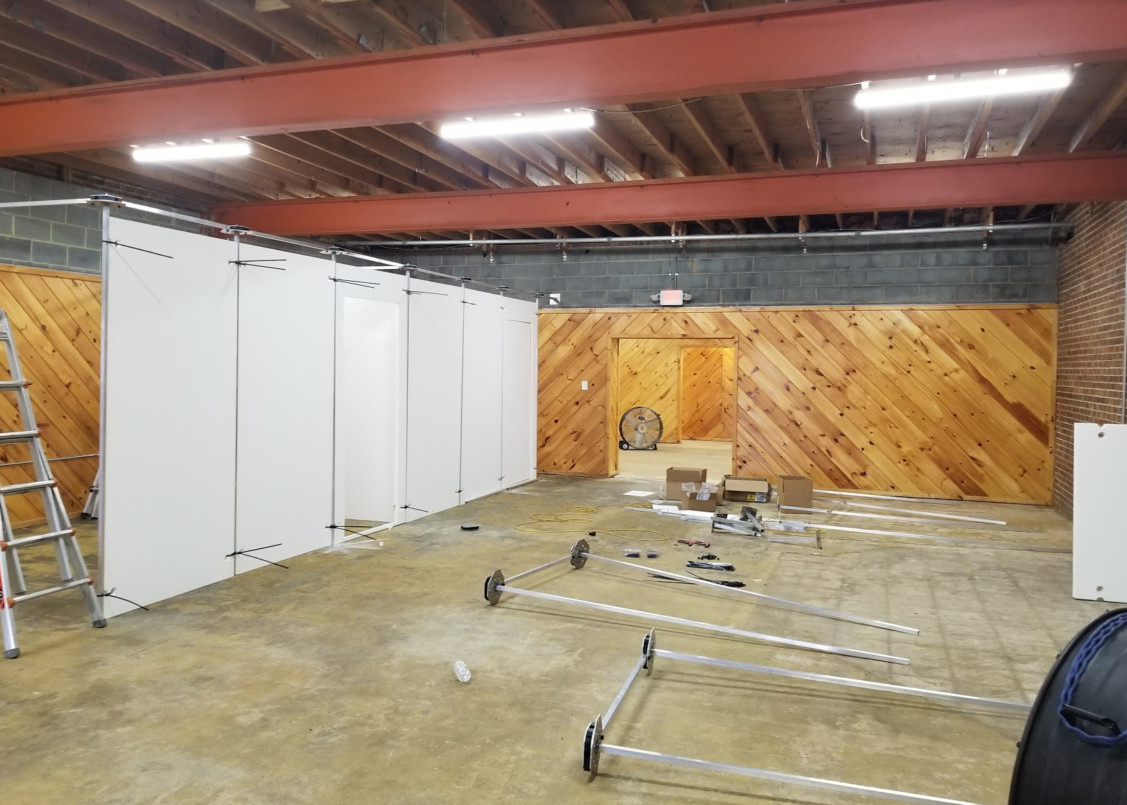 The Interior of the Tactical Training Center has movable walls.