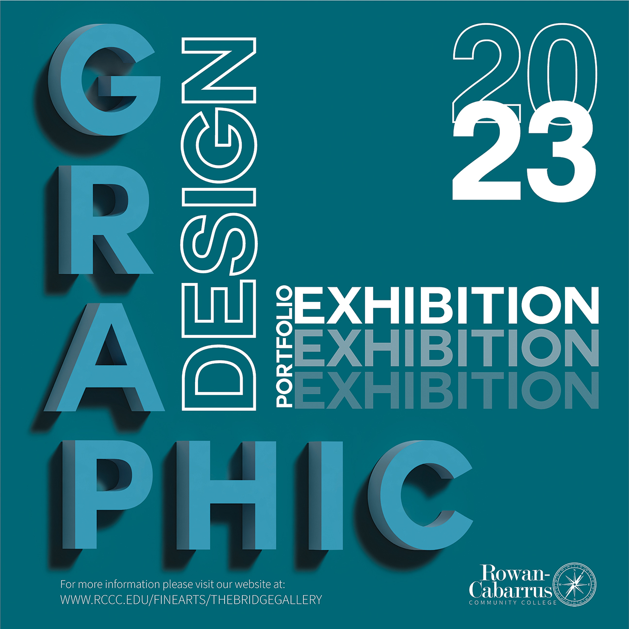 Poster for 2023 Graphic Design Portfolio Exibition