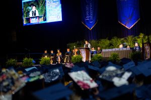Rowan-Cabarrus President Dr. Carol Spalding Addresses Graduates during ceremony