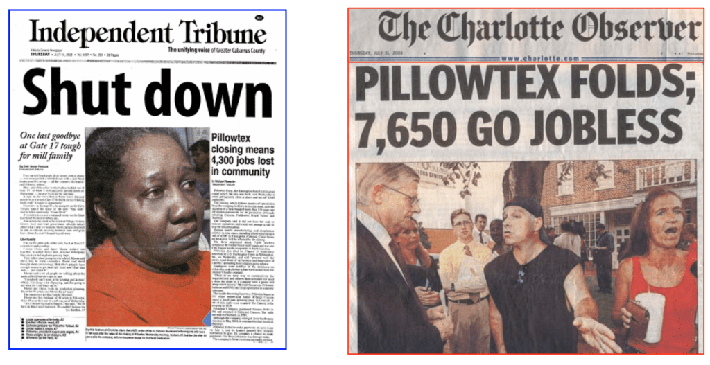 Newspaper articles from Independent Tribune and The Charlotte Observer
